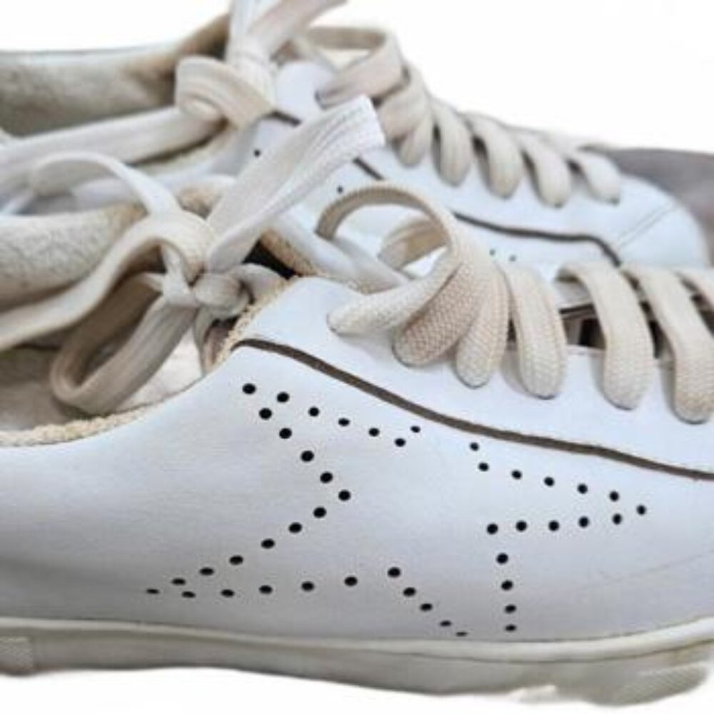 Steven Madden Women's White and Silver‎ Sneakers Size 9M